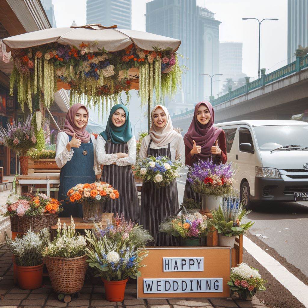 Toko Bunga Papan Wedding di Andir, Bandung